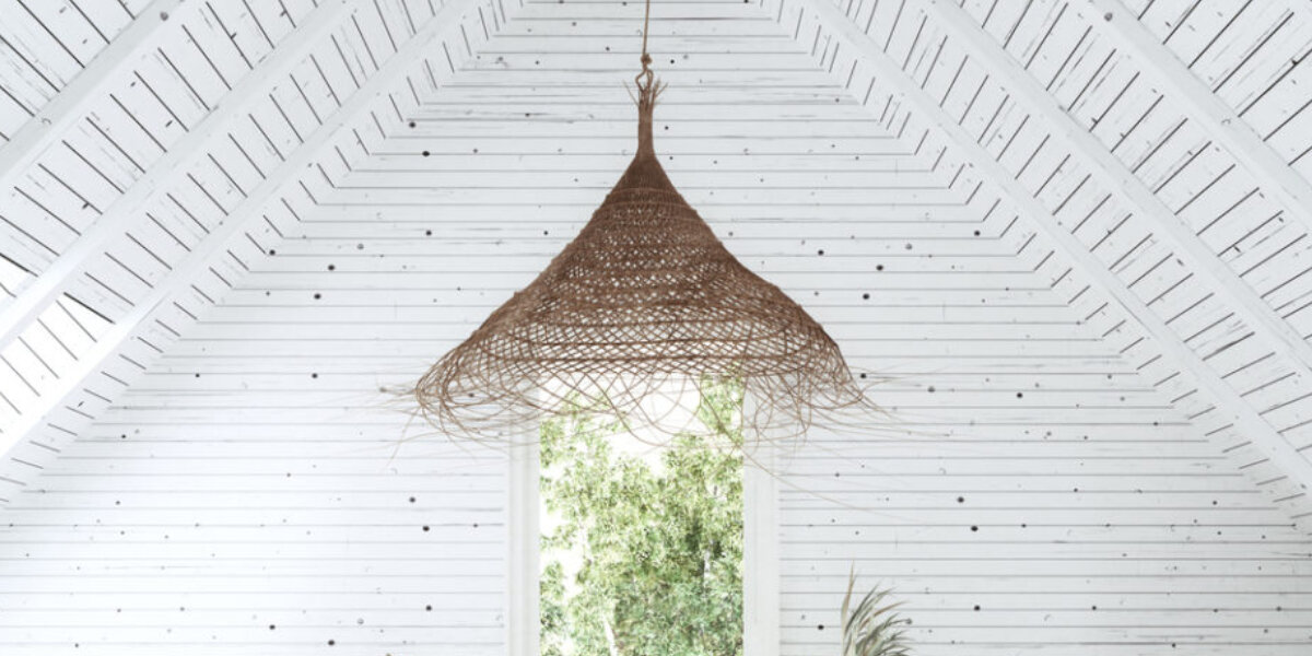 Rattanlampen und Korblampen: Beleuchtung im Boho Style