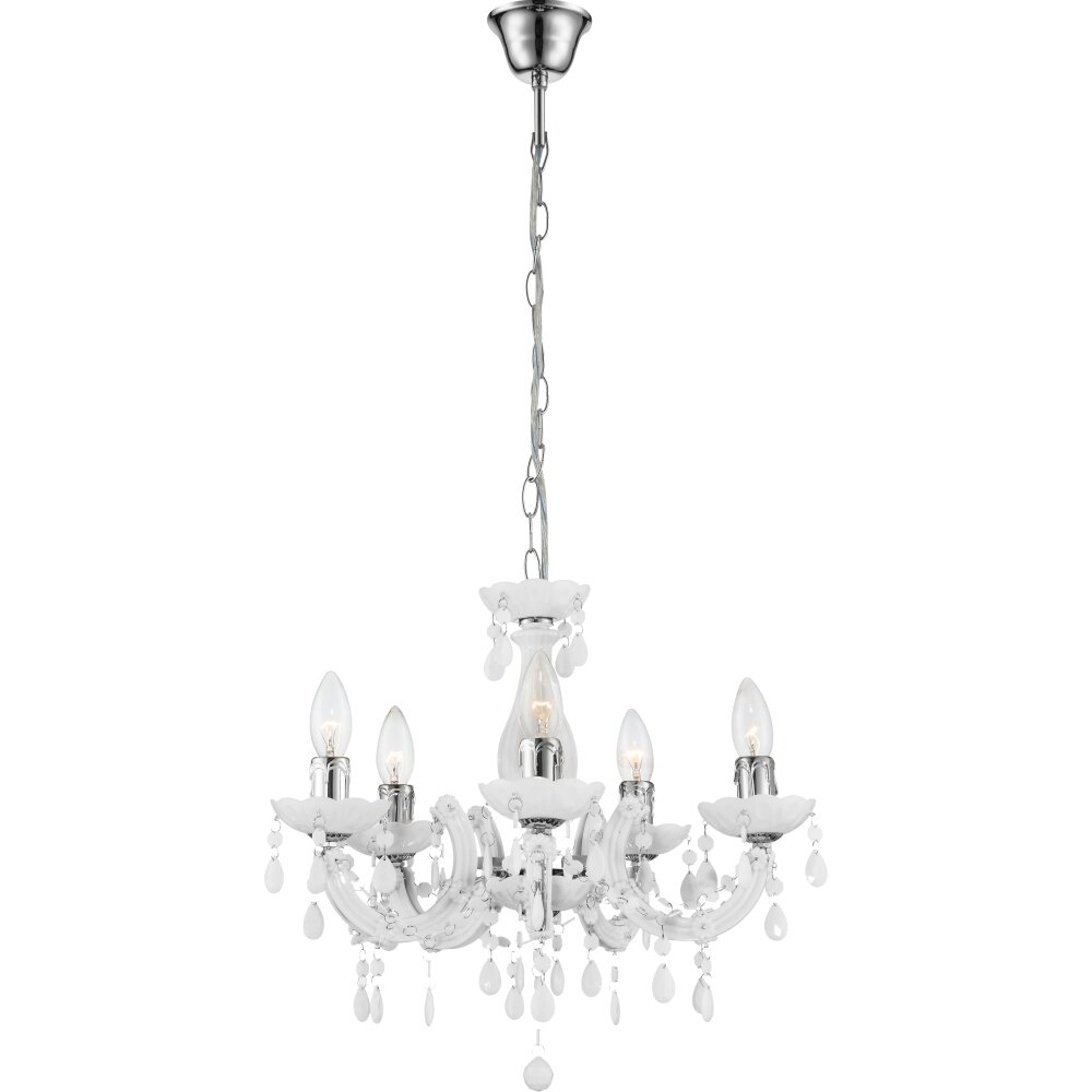 Globo Cuimbra Luster Weiß, 5-flammig main product photo