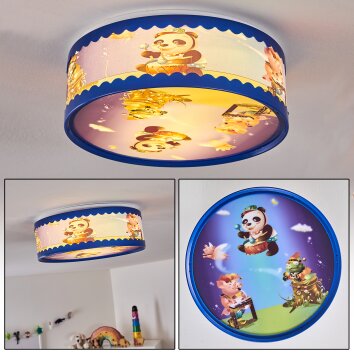 Erie Deckenleuchte Blau, Bunt, 2-flammig