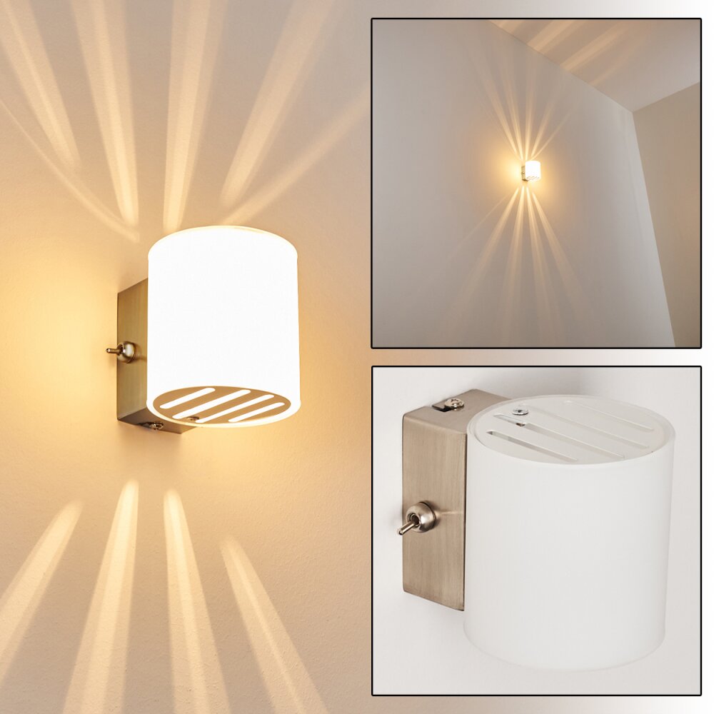 Bamako Wandlampe Nickel-Matt, 1-flammig main product photo