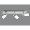 Trio Leuchten CLAPTON Deckenleuchte LED Chrom, 3-flammig