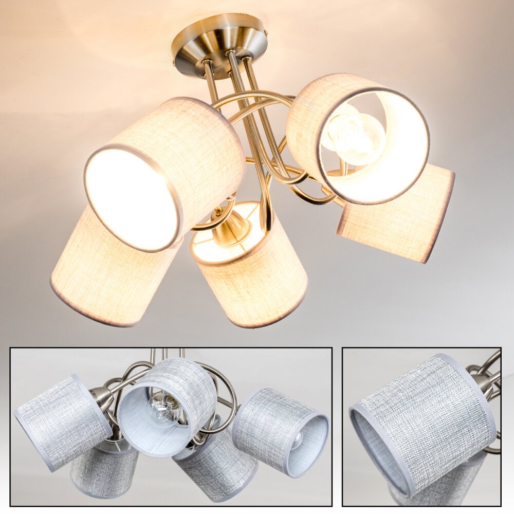 Deckenleuchte Stai Nickel-Matt, 5-flammig main product photo