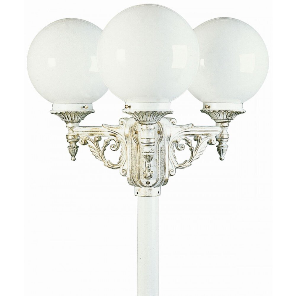 Albert Leuchten 2050 Wegeleuchte Gold, Weiß, 3-flammig main product photo