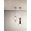 Fabas Luce Sintesi Pendelleuchten Nickel glänzend, 1-flammig