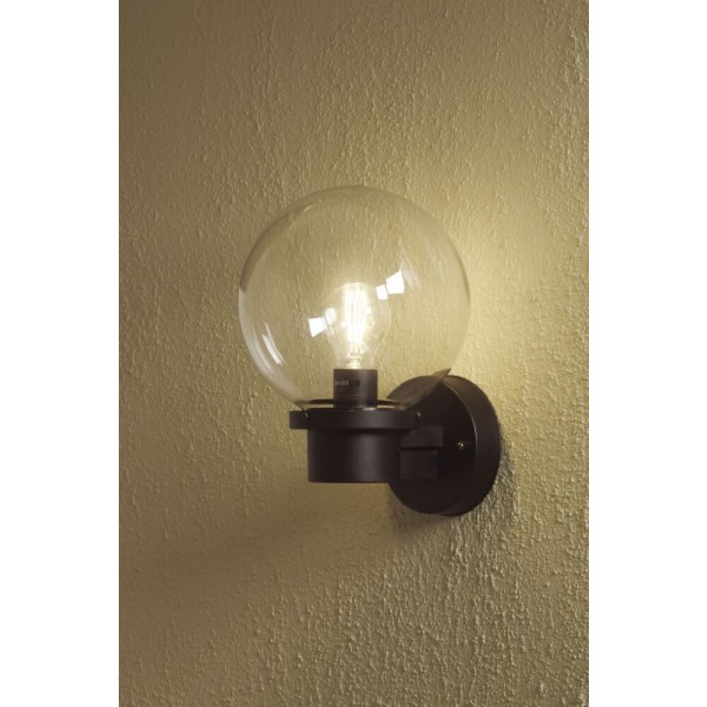 Konstsmide Nemi Außenwandleuchte Schwarz, 1-flammig main product photo
