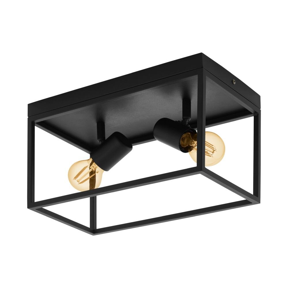 EGLO SILENTINA Deckenleuchte Schwarz, 2-flammig main product photo