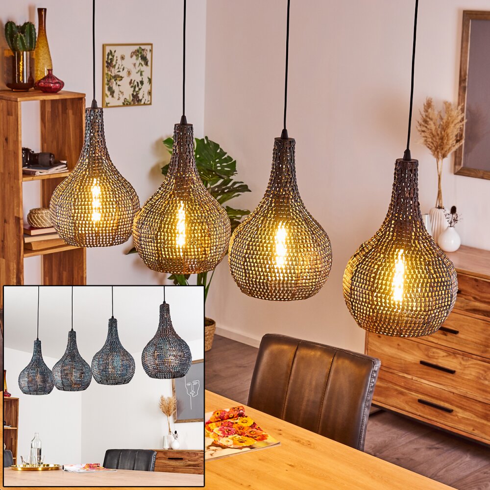 Seda Hängeleuchte Schwarz, 4-flammig main product photo