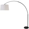 Steinhauer Lilac Noir Bogenlampe Schwarz, 1-flammig