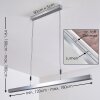 Airolo Pendelleuchte LED Chrom, Nickel-Matt, 3-flammig