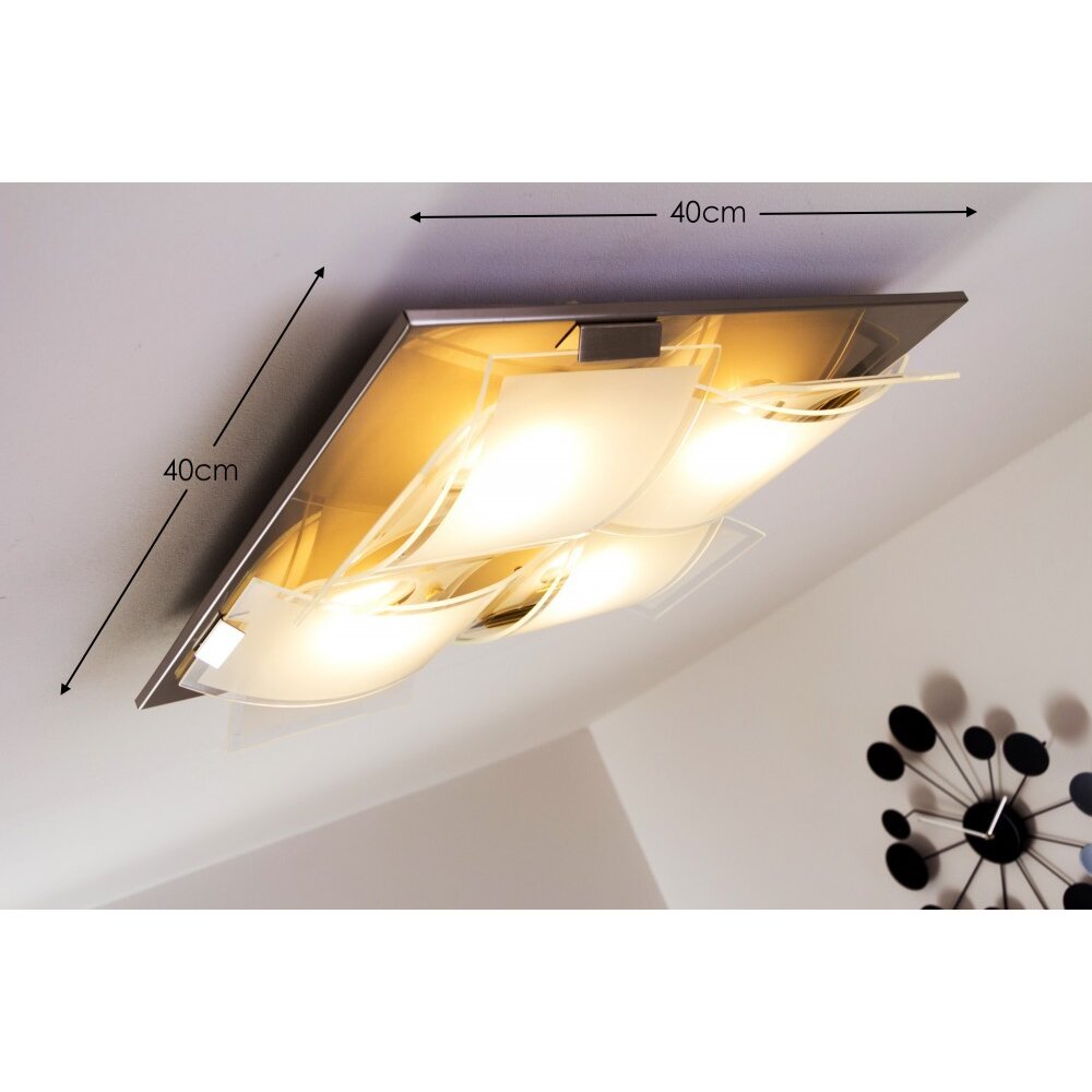 Eglo GUADIANO Deckenleuchte LED Nickel-Matt, 4-flammig main product photo