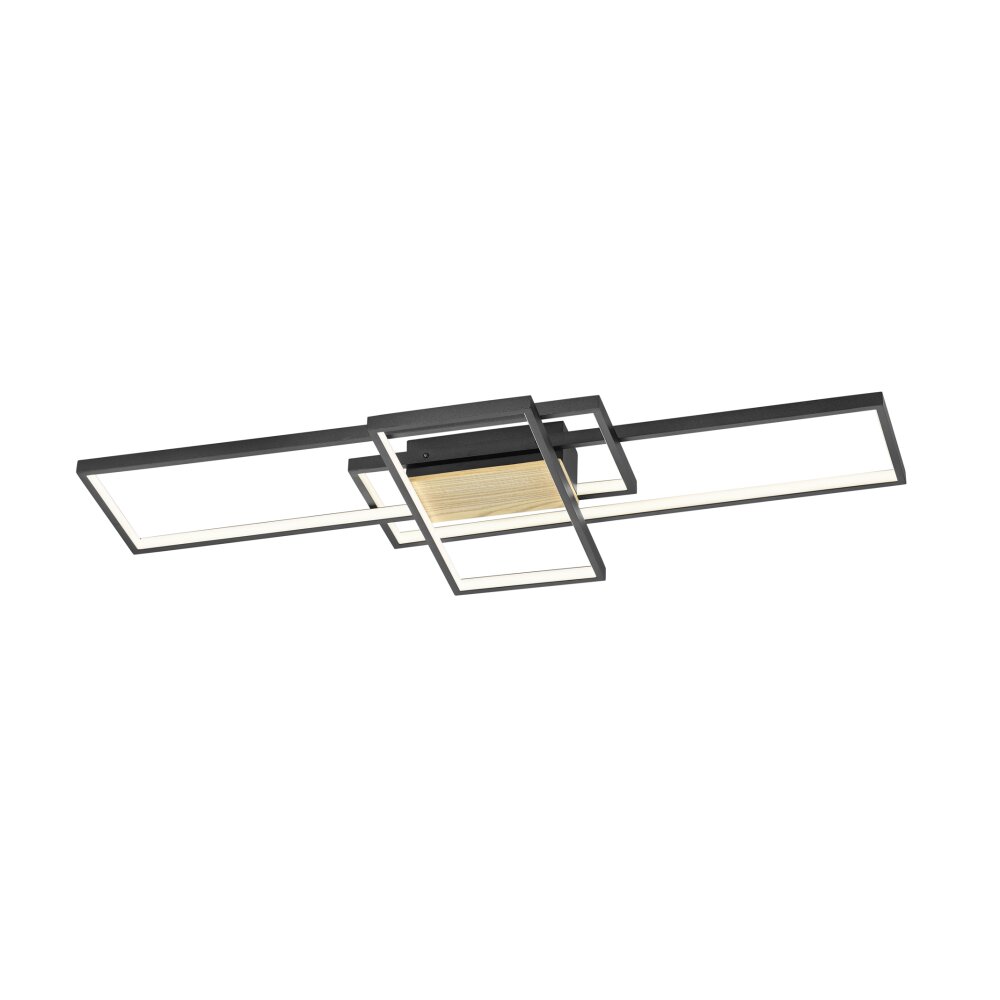 Trio Leuchten Tucson Deckenleuchte LED Schwarz, 1-flammig main product photo
