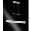 Wofi ARLON Pendelleuchte LED Silber, 2-flammig