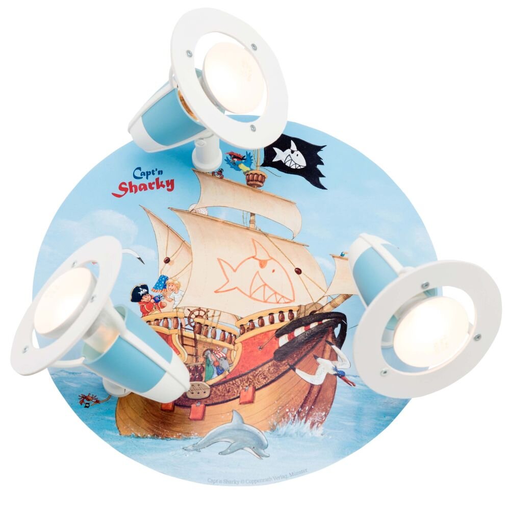 Elobra SEE Rondell Blau, 3-flammig main product photo