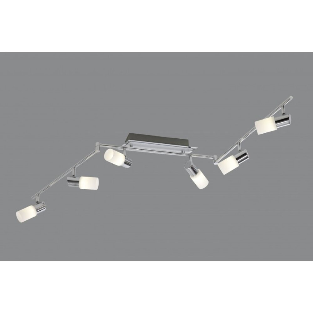 Trio Leuchten CLAPTON Deckenleuchte LED Aluminium, Chrom, Edelstahl, 6-flammig main product photo