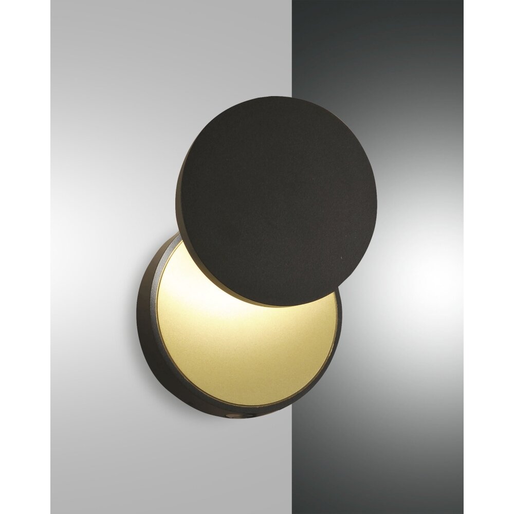 Fabas Luce Ara Wandleuchte LED Gold, Schwarz, 1-flammig main product photo