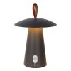 Lucide LA DONNA Tischlampe Anthrazit, 1-flammig