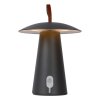 Lucide LA DONNA Tischlampe Anthrazit, 1-flammig