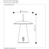 Lucide LA DONNA Tischlampe Anthrazit, 1-flammig