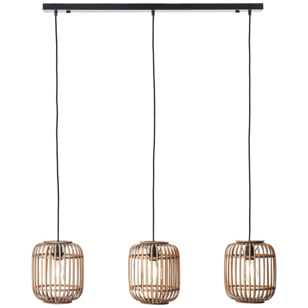 Brilliant Woodrow Pendelleuchte Braun, 3-flammig main product photo