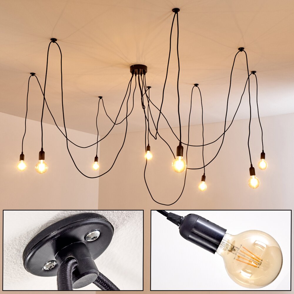 Imini Hängeleuchte Schwarz, 8-flammig main product photo