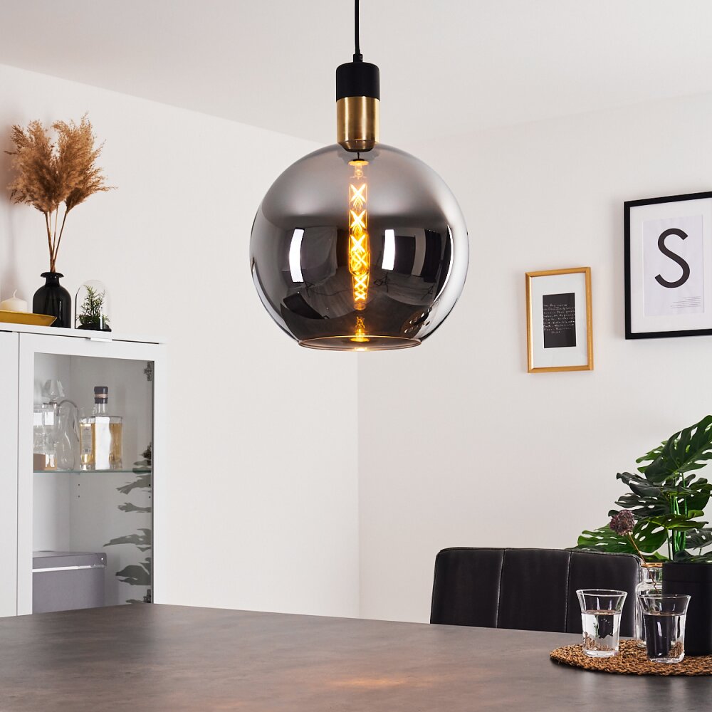 Tuvalu Hängeleuchte Schwarz, 1-flammig main product photo