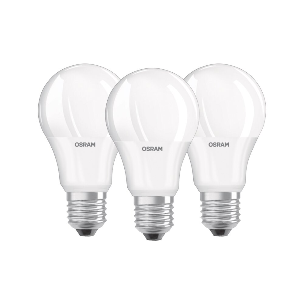 Osram LED 3er Set E27 8,5 Watt 2700 Kelvin 806 Lumen main product photo