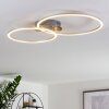 Johsa Deckenleuchte LED Nickel-Matt, Silber, 2-flammig