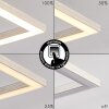 Cheka Deckenleuchte LED Aluminium, 3-flammig