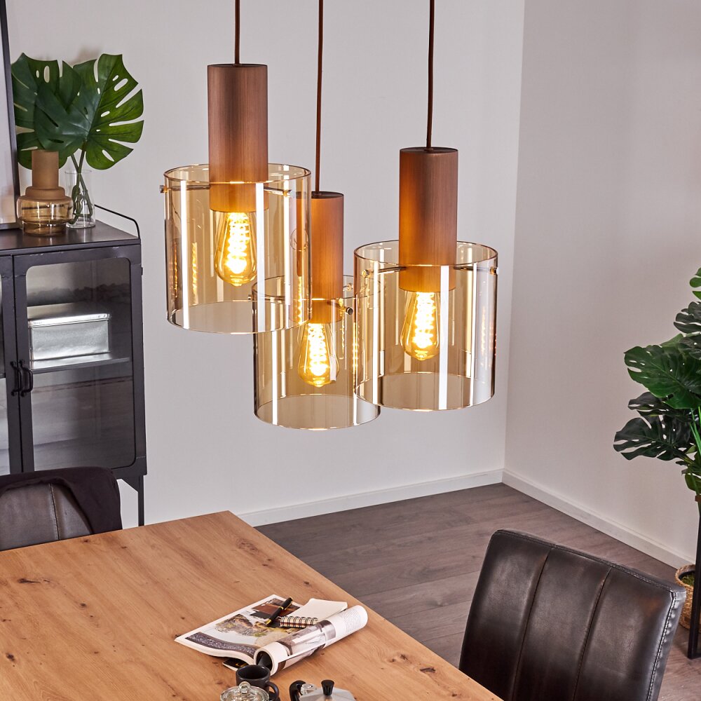 Dodoma Pendelleuchte Kupferfarben, 3-flammig main product photo