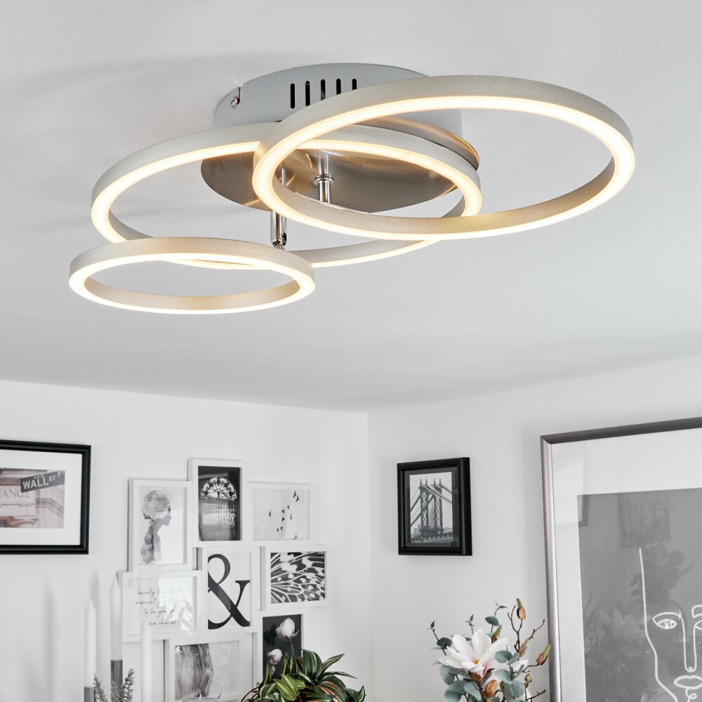 Malanje Deckenleuchte LED Nickel-Matt, 3-flammig main product photo