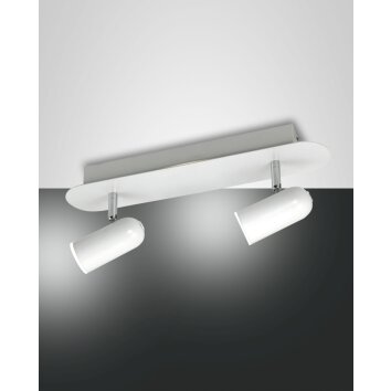 Fabas Luce Spotty Deckenleuchte LED Weiß, 2-flammig