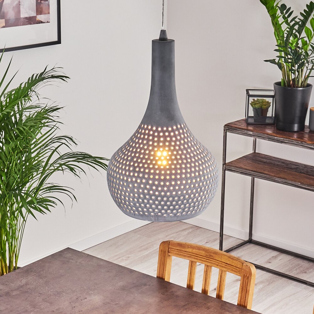 Alenhoven Hängeleuchte Grau, 1-flammig main product photo