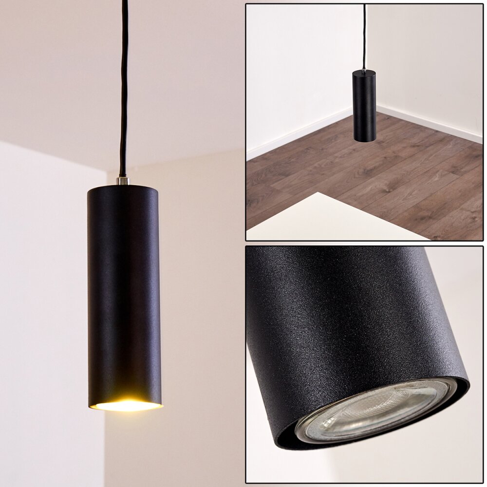 Zuoz Hängeleuchte Schwarz, 1-flammig main product photo