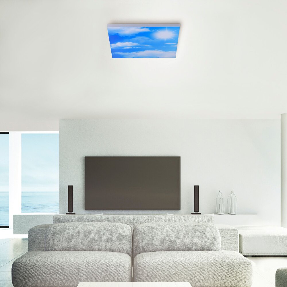 Leuchten Direkt CLOUD Deckenpanel LED Weiß, 1-flammig, Fernbedienung main product photo