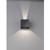 Fischer & Honsel Wall Wandleuchte LED Schwarz, 2-flammig