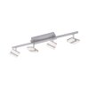 Leuchten Direkt LOLAsmart-SABI Deckenleuchte LED Nickel-Matt, 4-flammig, Fernbedienung, Farbwechsler