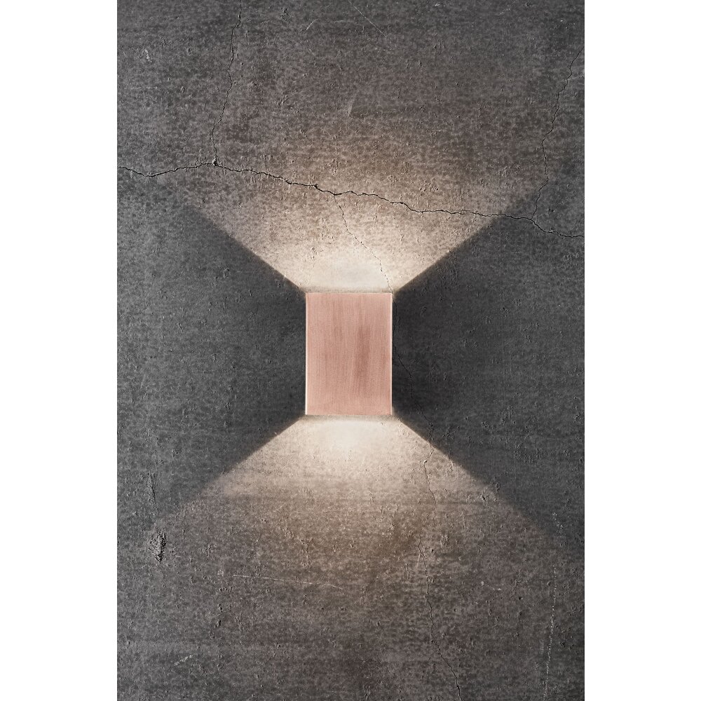 Nordlux FOLD Außenwandleuchte LED Kupferfarben, 2-flammig main product photo