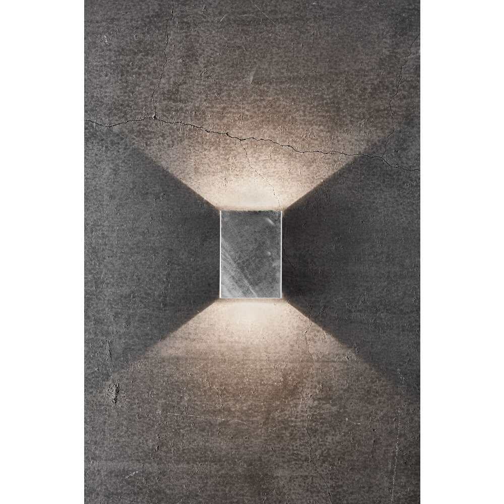 Nordlux FOLD Außenwandleuchte LED Stahl gebürstet, 2-flammig main product photo