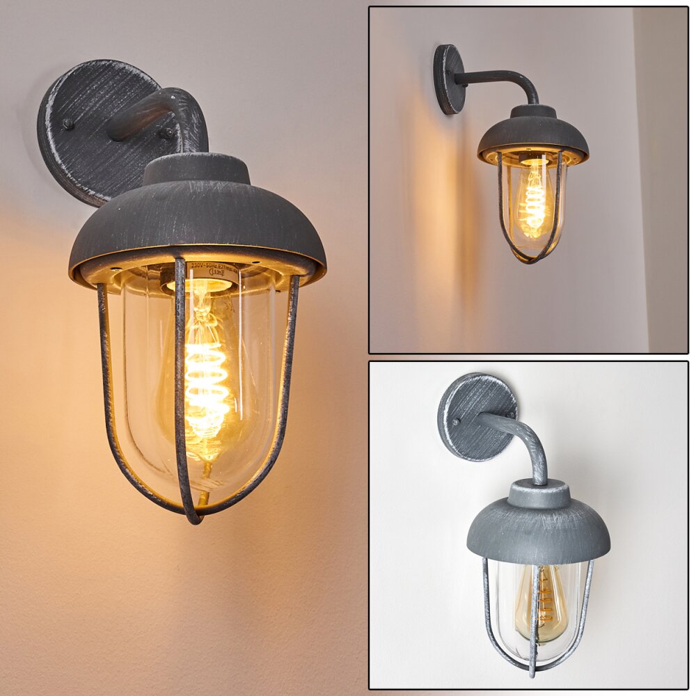 Poznan Außenwandleuchte Grau, Weiß, 40-flammig main product photo