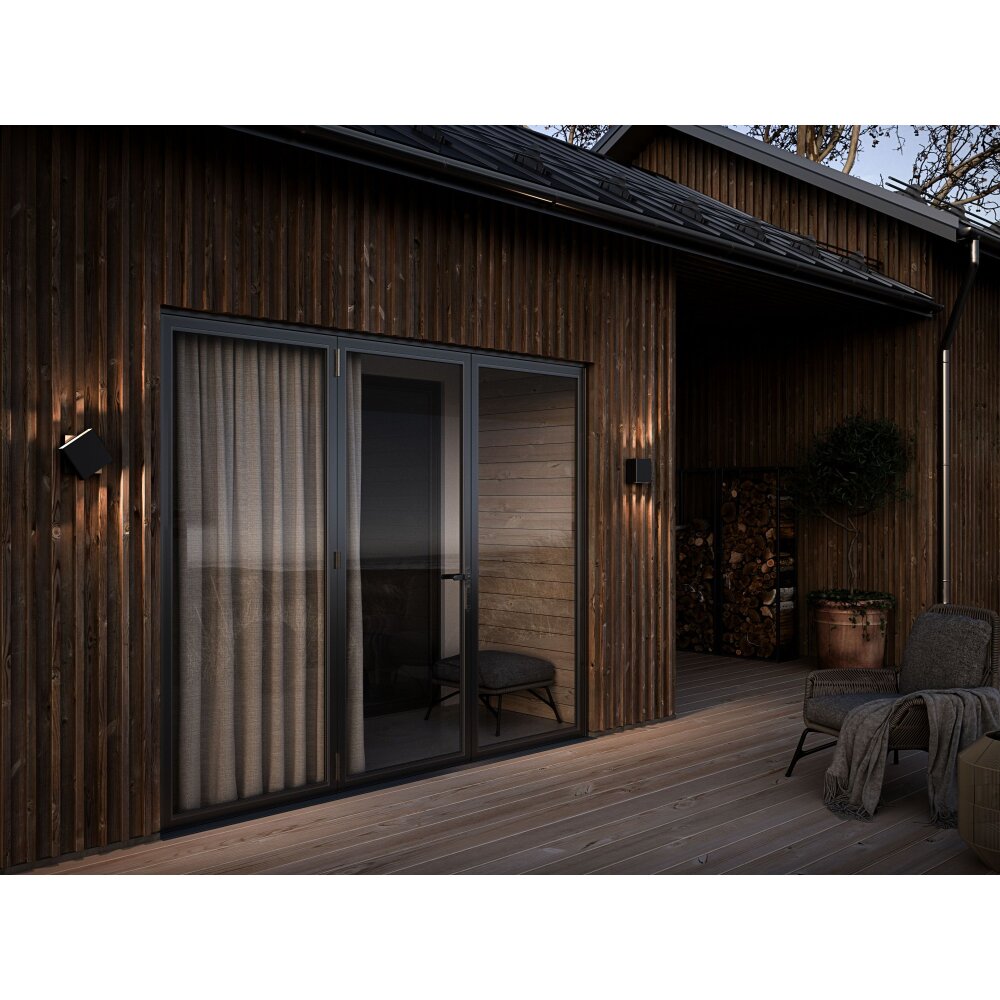 Nordlux TURN Außenwandleuchte LED Schwarz, 1-flammig main product photo