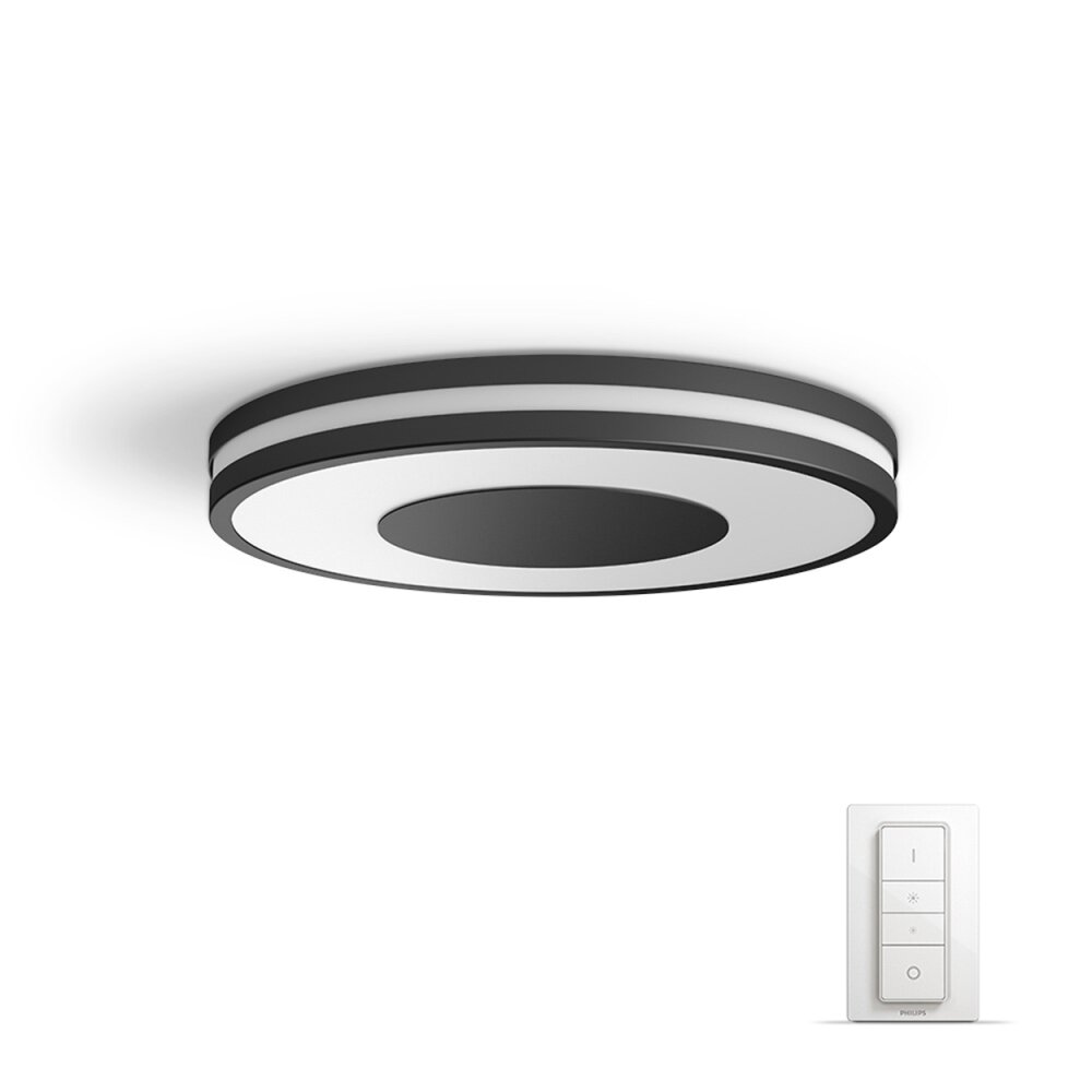 Philips Hue Ambiance White Being Deckenleuchte LED Schwarz, Weiß, 1-flammig, Fernbedienung main product photo