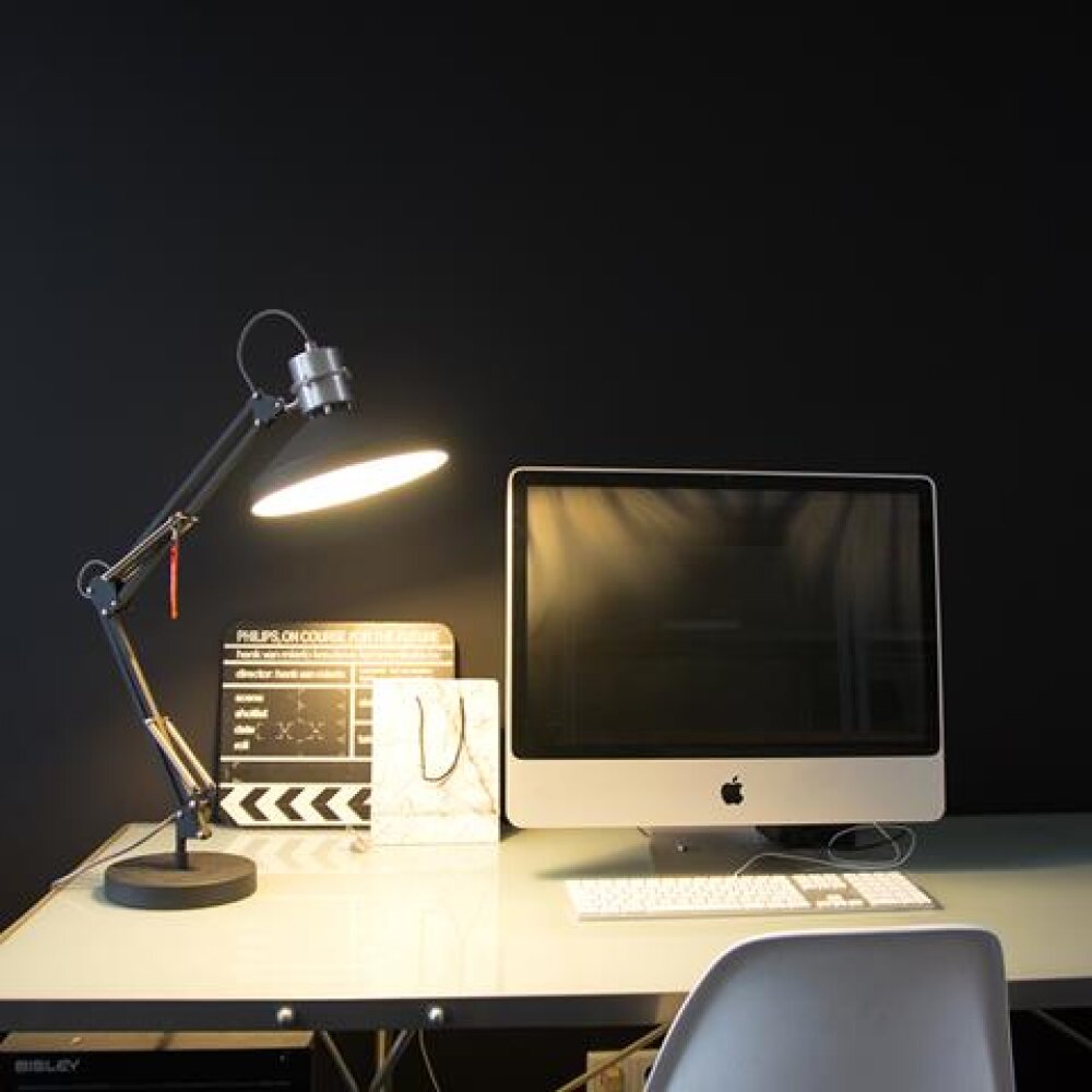 Steinhauer Zappa Tischleuchte Schwarz, 1-flammig main product photo