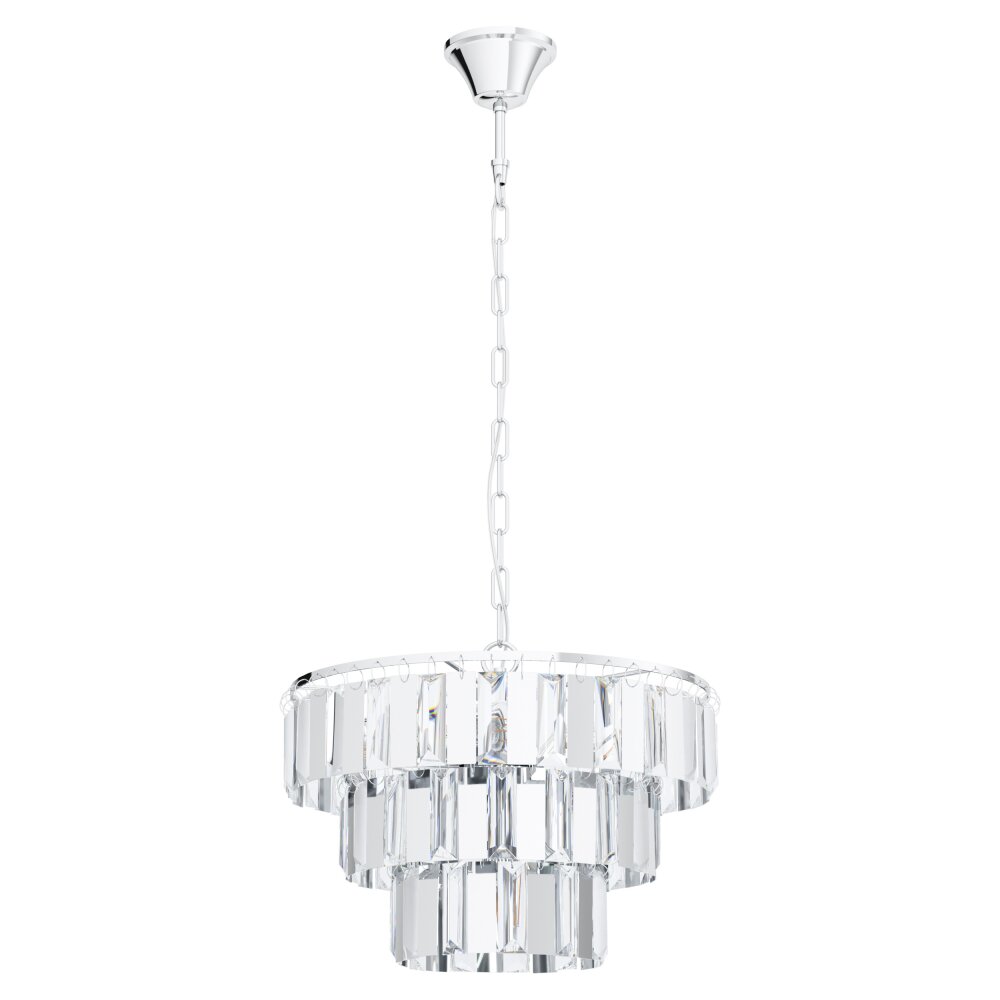 Eglo ERSEKA Hängeleuchte Chrom, 5-flammig main product photo