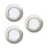 Eglo FUEVA Einbauleuchte LED Nickel-Matt, 3-flammig
