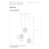 Lucide AGATHA Hängeleuchte Transparent, 3-flammig