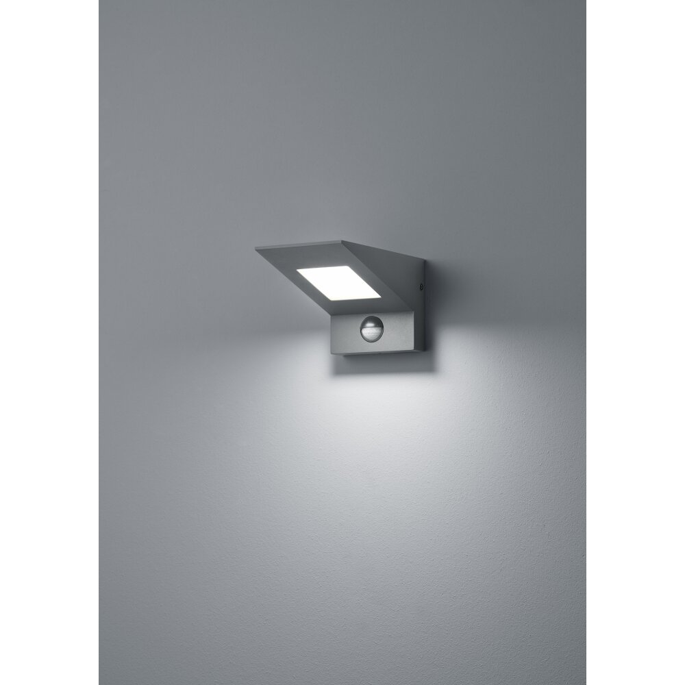 Trio Leuchten Nelson Außenwandleuchte LED Anthrazit, 1-flammig, Bewegungsmelder main product photo