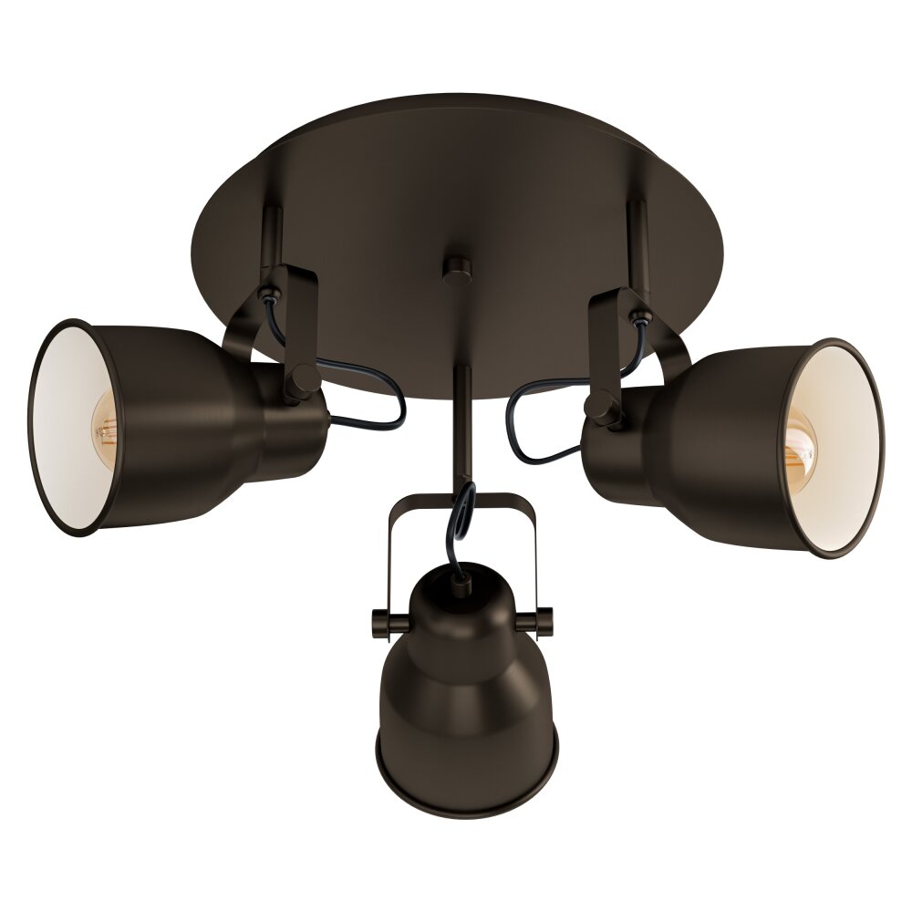 Eglo MITCHLEY Deckenleuchte Bronze, Cremefarben, 3-flammig main product photo