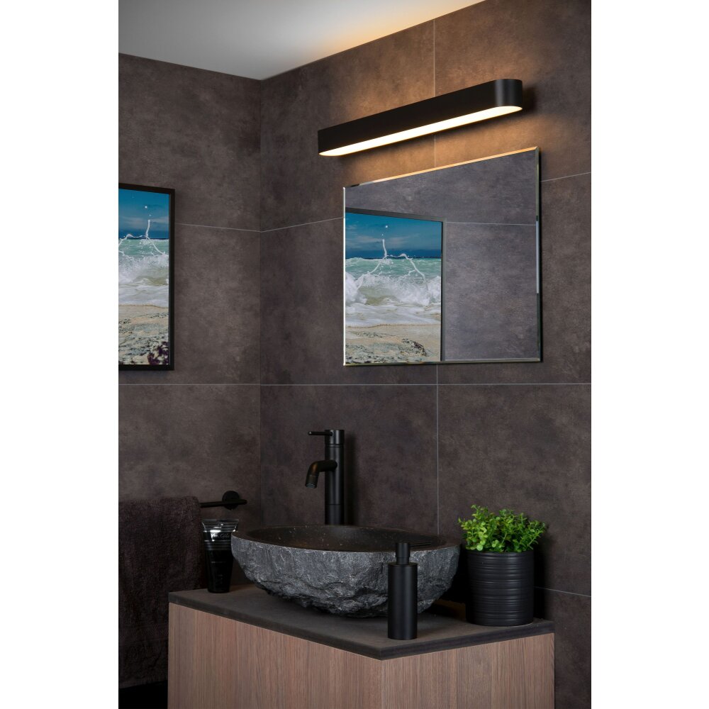 Lucide MADELON Wandleuchte LED Schwarz, 1-flammig main product photo