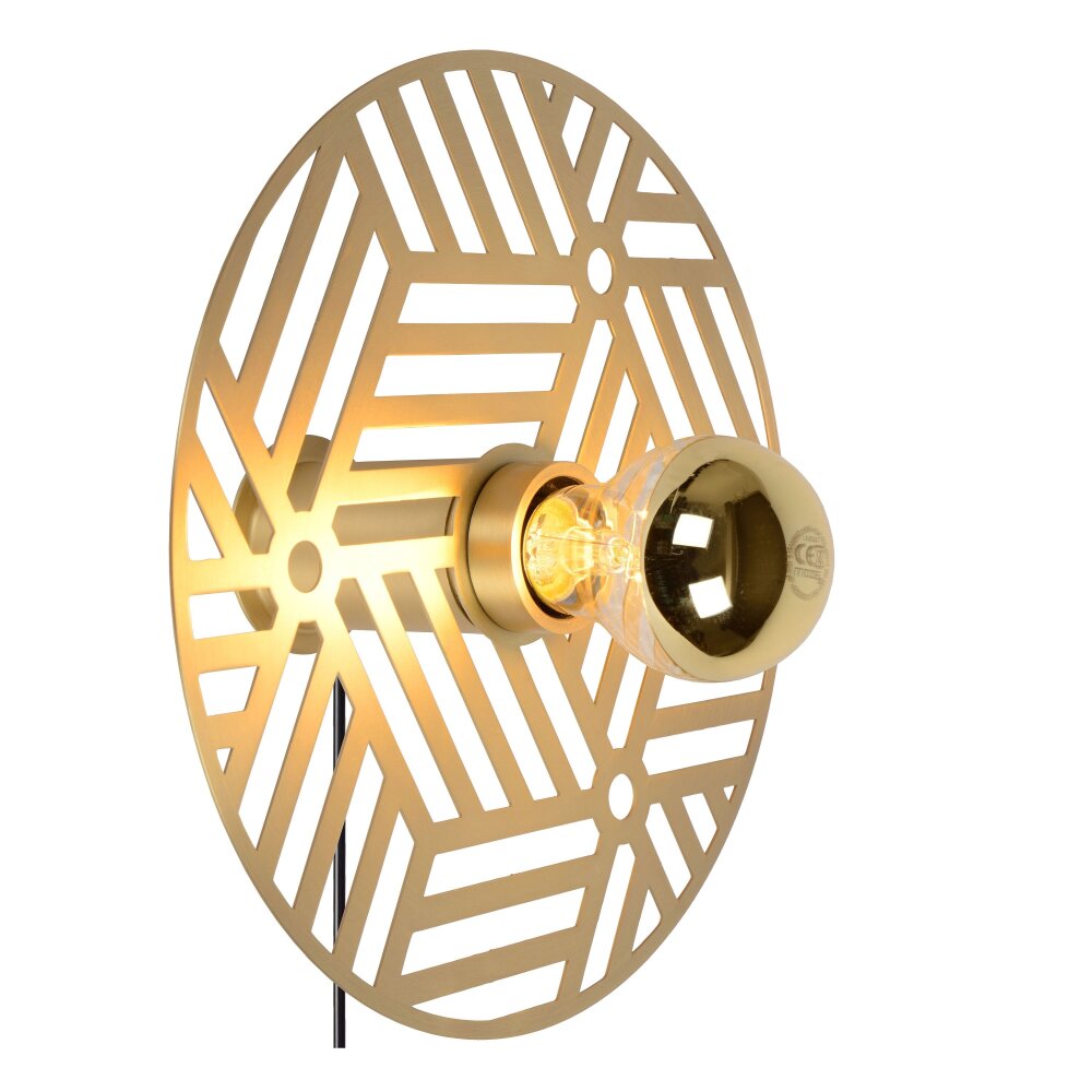 Lucide OLENNA Wandleuchte Gold, Messing, 1-flammig main product photo