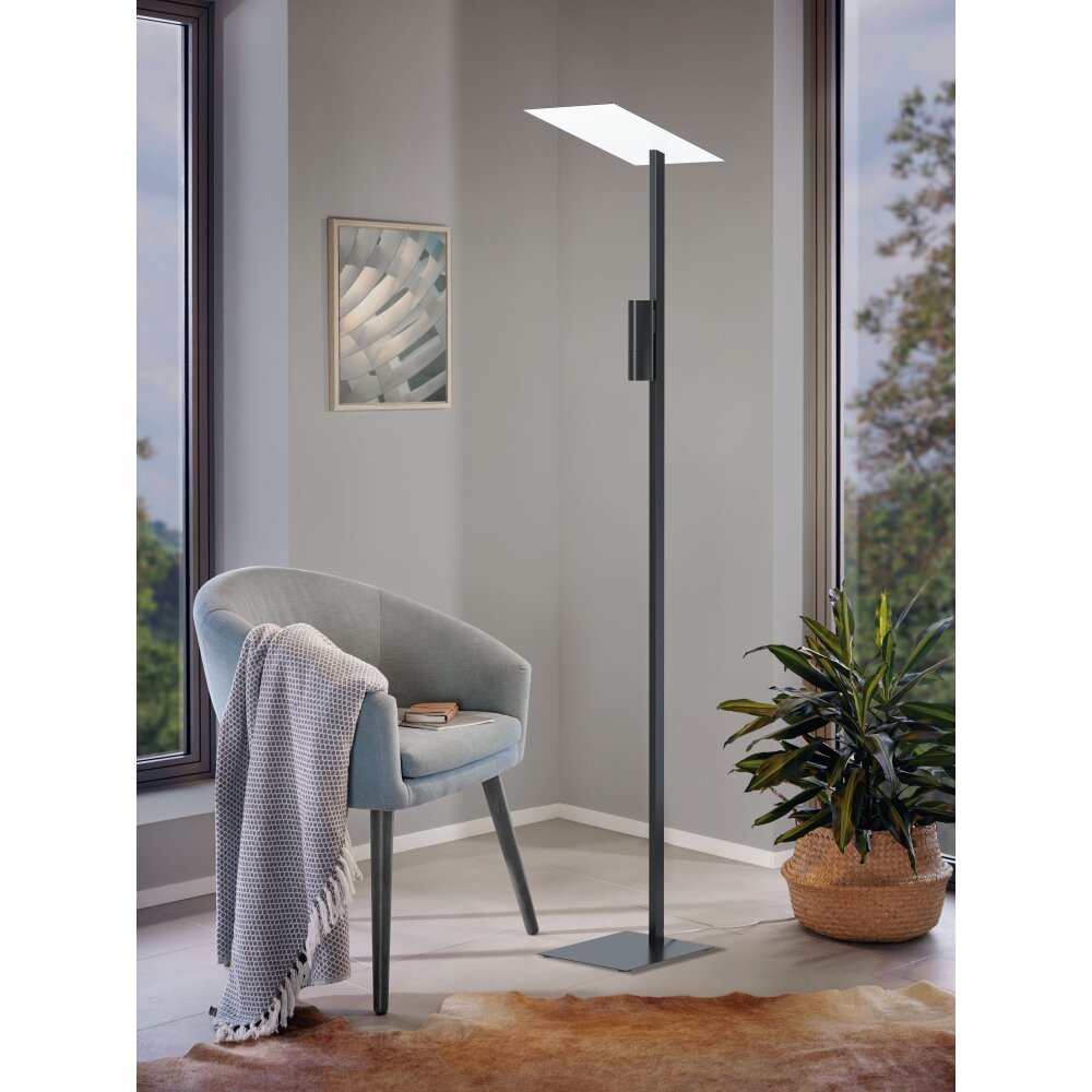 Eglo BUDENSEA Stehleuchte LED Schwarz, Weiß, 2-flammig main product photo